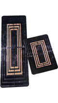 2-Piece Large Runner & Mat Set – Elegant Napa Leather Finish with Anti-Slip Base - My Store