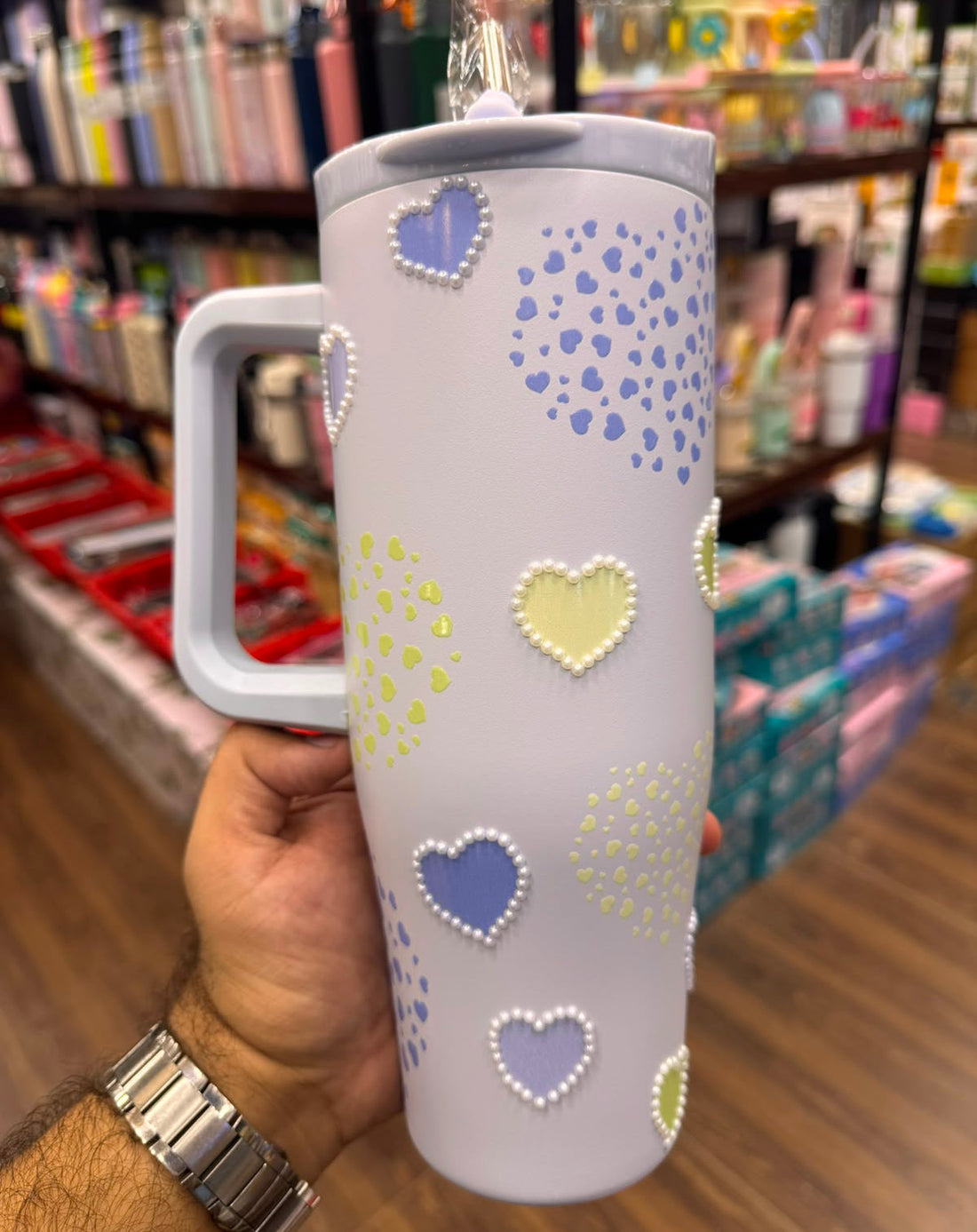 Sitarayuri 1200ml heart edition stainless steel insulated tumbler