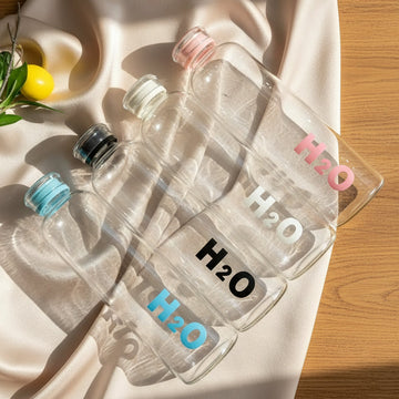 H₂O Signature Clear Glass Water Bottle