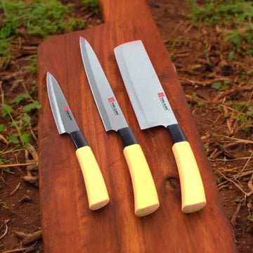 3-Piece Japanese-Style Stainless Steel Kitchen Knife Set