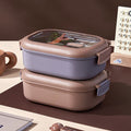 2 Compartments Stainless Steel Lunch Box - My Store