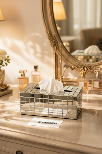 Luxury Mirror Mosaic Tissue Box Cover - My Store