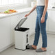 Stainless Steel Hydraulic Pedal Dustbin – White (8 Liter)