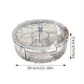 Premium Divided Acrylic Snack Box with Bear Handle - My Store