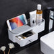 Multifunctional Wall-Mounted Organizer with Drawer | No-Drill Storage Rack