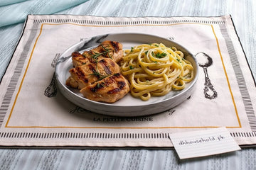 DannyHOME Marble Swirl Ceramic Dinner Plate – 10 inches