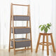Bamboo Storage Rack with Fabric Baskets – Foldable