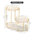 3-Tier Golden Vanity Stand - My Store