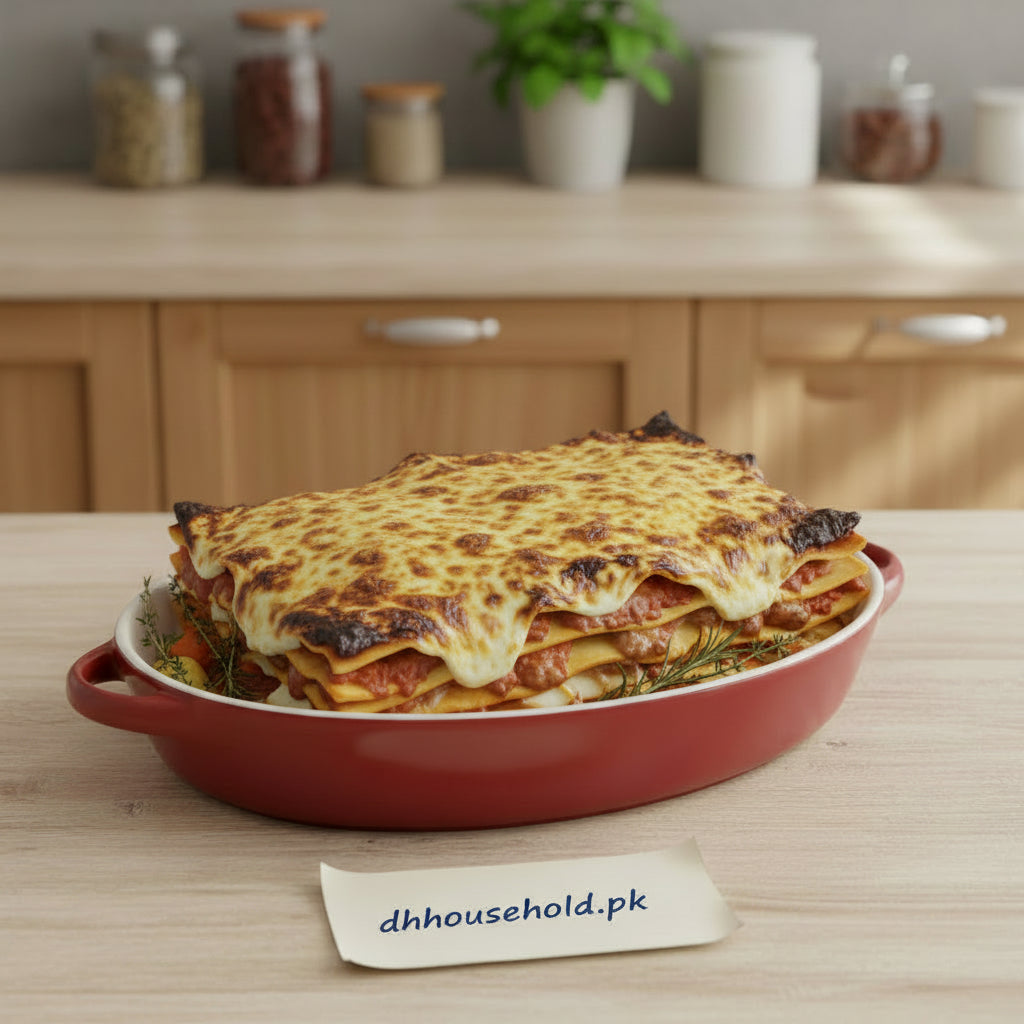 Danny Home "Oven Fresh" Premium Ceramic Oval Bakeware Dish (9-Inch) - My Store
