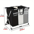 3-Compartment Foldable Laundry Organizer – X-Frame Design - My Store