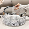 Premium Divided Acrylic Snack Box with Bear Handle - My Store