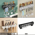 Multifunctional Wall-Mounted Kitchen Utensil Rack (7-in-1) - My Store