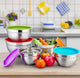 Set Of 5 Stainless Steel Mixing Bowl With Lid, - My Store