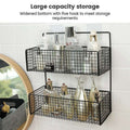 2 Layer Shelving Basket, Wall Mounted Bathroom Rack - My Store