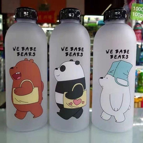 Water Bottles Cute Panda Bear Cup 1000ml With Straw - My Store