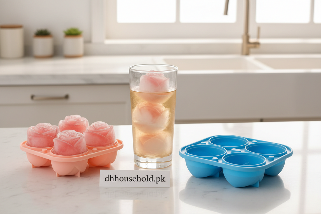 4-Cavity Rose Ice Cube Mold with Lid - My Store