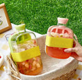 Press-Type Ice Cube Maker Bottle with Straw - My Store
