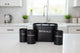 Vintage 4-Piece Kitchen Storage Set (Bread Box + Tea, Coffee & Sugar Canisters)